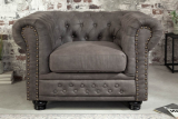 Fotel CHESTERFIELD ANTIK GRAY