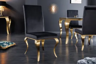 Szék BAROCK GOLD BLACK