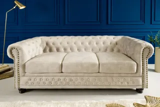 Kanapé CHESTERFIELD 3 CHAMPAGNE