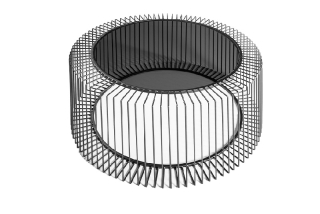 Dohányzóasztal DIMENSION 80 ROUND DARK