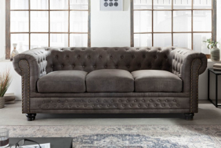 Kanapé CHESTERFIELD 3 ANTIK GRAY